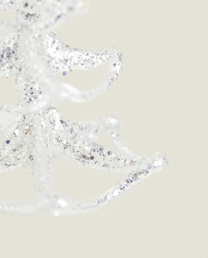 GLASS CHRISTMAS TREE DECORATION