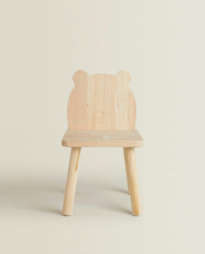 BEAR WOODEN CHAIR