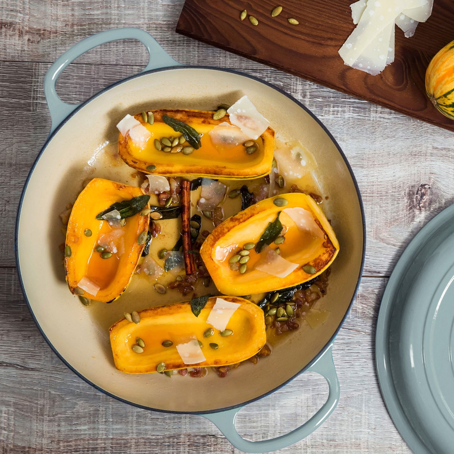 Signature Cast Iron 5-quart Sea Salt Braiser