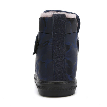 (Zeitlich begrenztes 70% Rabatt-Event) Herren Winter 2024 Neue warme wasserdichte rutschfeste durchstichfeste Slip-On-Schneestiefel mit Klettverschluss Knöchelstütze Orthopädische Baumwollschuhe mit breiter Zehen- und Fußgewölbestütze 