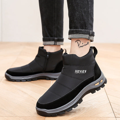 (Zeitlich begrenzte Aktion mit 49 % Rabatt) Orthopädische Schneestiefel für Herren mit Fußgewölbeunterstützung und breiter Zehenpartie, bequem, wasserdicht, rutschfest, warm, Arbeitsschuhe 