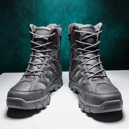 (⏰Remise à durée limitée 49 % de réduction) Bottes de randonnée légères, respirantes, durables et antidérapantes pour hommes, bottes de combat de l'armée, bottes de travail 