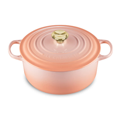 Signature Cast Iron 7.25-quart Peche Round Dutch Oven