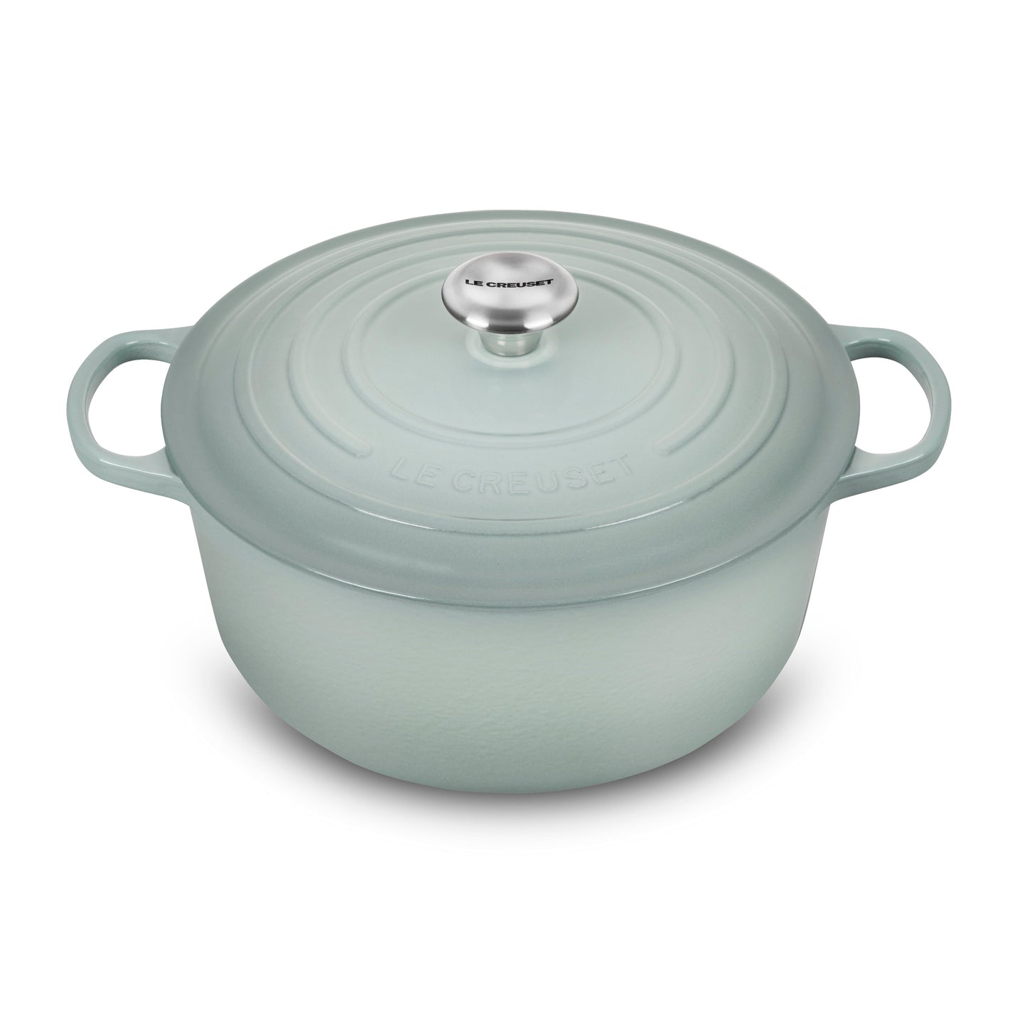 Signature Cast Iron 7.25-quart Sea Salt Round Dutch Oven