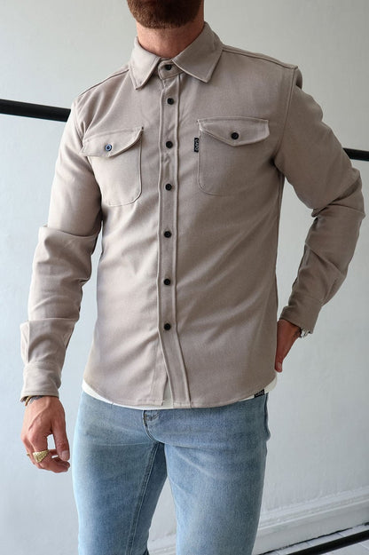 Veste chemise boutonnée pour homme (2 achats, livraison gratuite) 