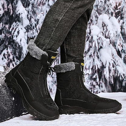 (Zeitlich begrenztes 70% Rabatt-Event) Herren-Schneestiefel Winter 2024, neue breite Zehenpartie, Knöchelstütze, orthopädische Fußgewölbeunterstützung, warme, wasserdichte, rutschfeste und durchstichsichere Wanderstiefel 