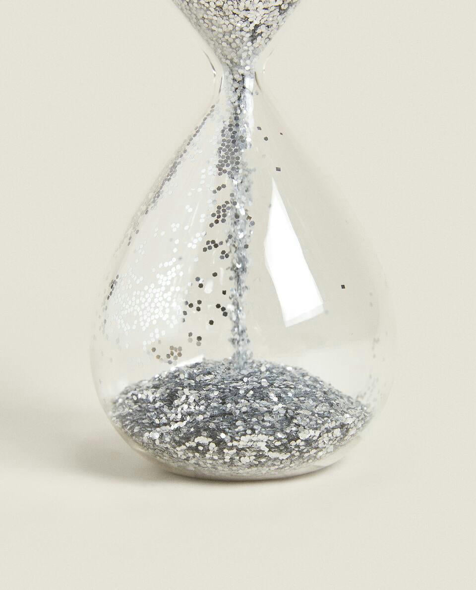 CHRISTMAS GLITTER HOURGLASS