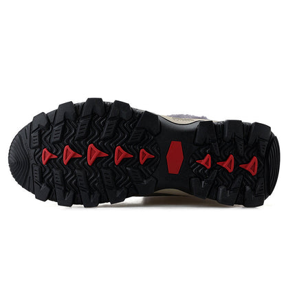 Warme, wasserdichte, Fleece-gefütterte High-Top-Schneestiefel für Herren aus Pelz 