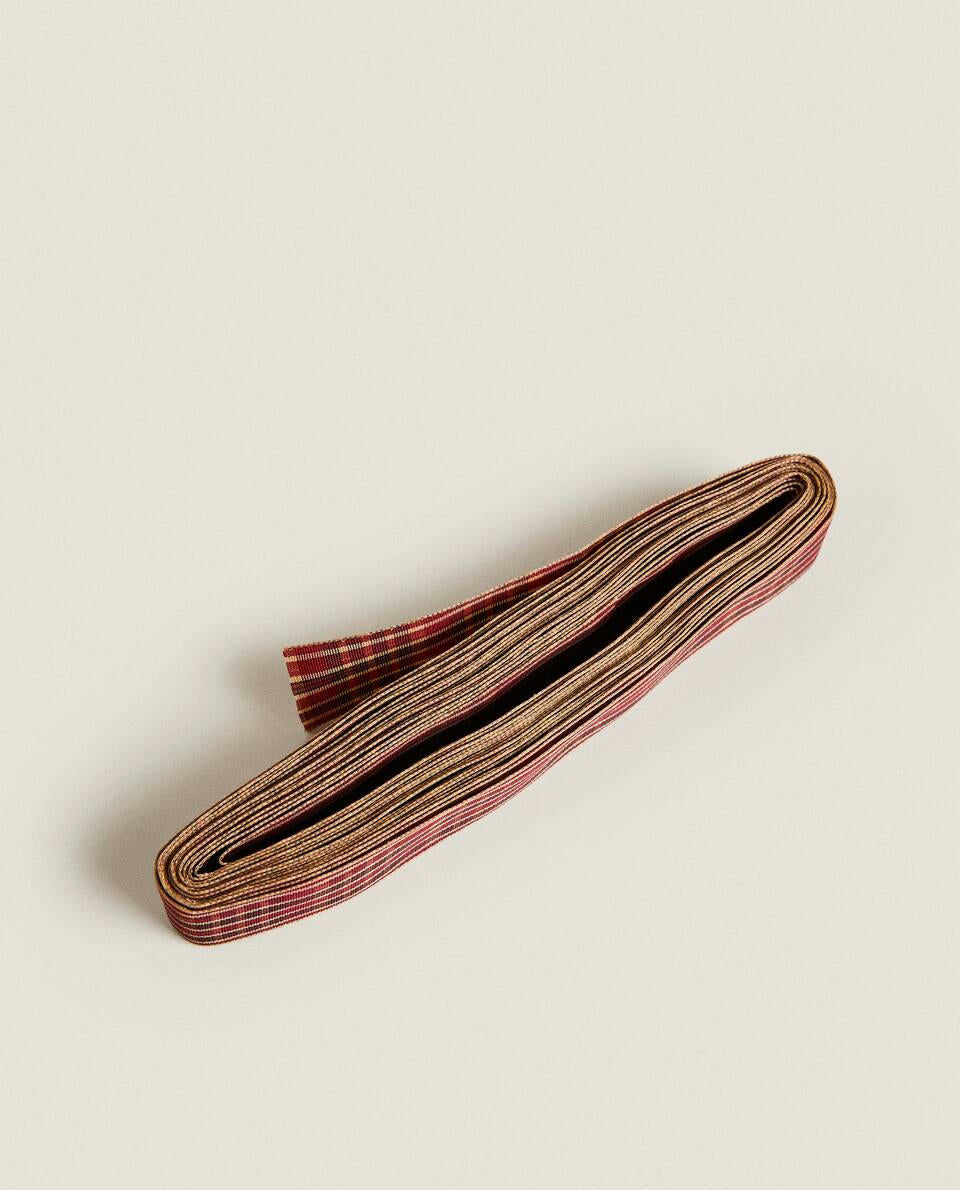 CHECK TARTAN GIFT RIBBON