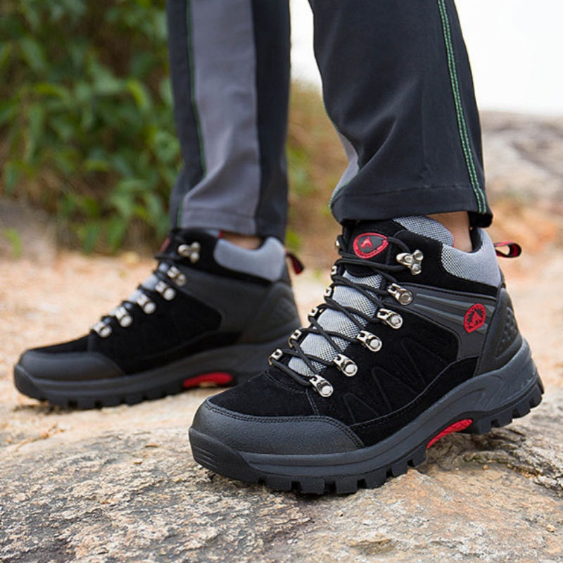 (⏰BLACK FRIDAY SPECIAL - 70 % RABATT)Herren-Bergsteigerstiefel mit orthopädischer Knöchelunterstützung, wasserdichte, rutschfeste, breite Zehenpartie, taktische Stiefel 