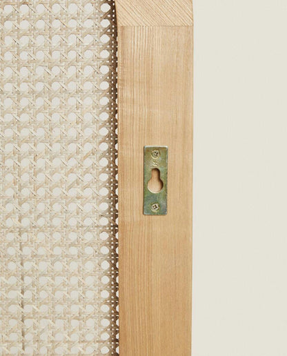 ASH AND RATTAN HEADBOARD