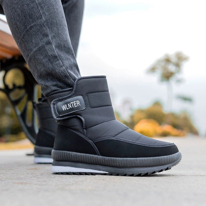 (Vente à durée limitée -70 %) Bottes de neige orthopédiques épaisses et chaudes pour hommes, à bout large, antidérapantes, imperméables, doublées de fourrure 