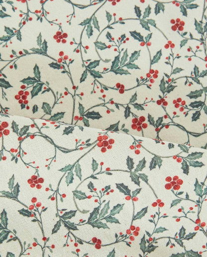 COTTON CHRISTMAS VINE TABLECLOTH