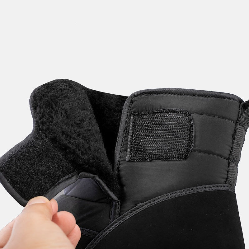 (Vente à durée limitée -70 %) Bottes de neige orthopédiques épaisses et chaudes pour hommes, à bout large, antidérapantes, imperméables, doublées de fourrure 