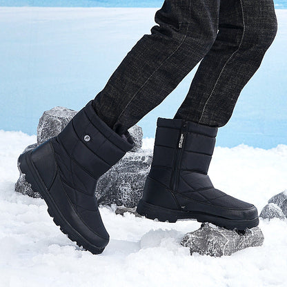 (Zeitlich begrenztes 70% Rabatt-Event) Herren-Schneestiefel im neuen Stil für den Winter 2024, warm, wasserdicht, rutschfest, durchstichfest, einstufiger orthopädischer Knöchelschutz, Wanderstiefel mit breiter Zehenpartie und Fußgewölbeunterstützung 