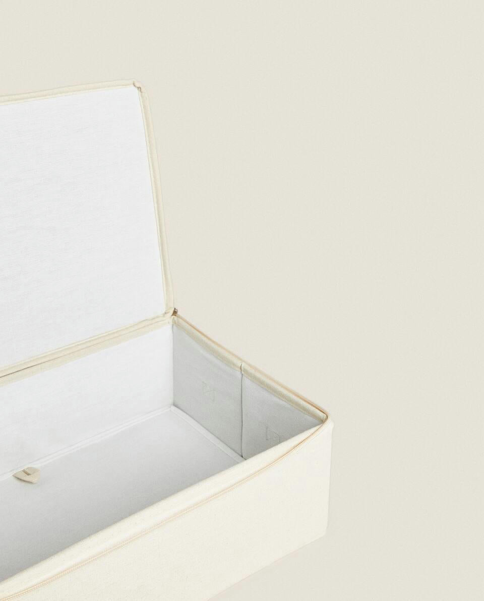 FOLDABLE STORAGE BOX WITH LID