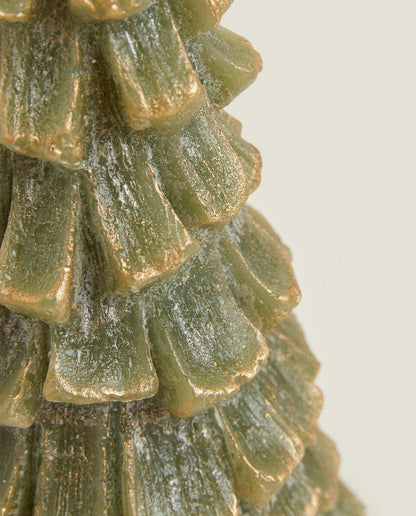 GLITTER CHRISTMAS FIR TREE CANDLE