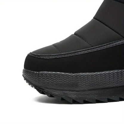 (Vente à durée limitée -70 %) Bottes de neige orthopédiques épaisses et chaudes pour hommes, à bout large, antidérapantes, imperméables, doublées de fourrure 