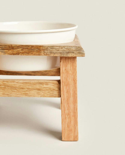 PET FOOD BOWL WITH STAND