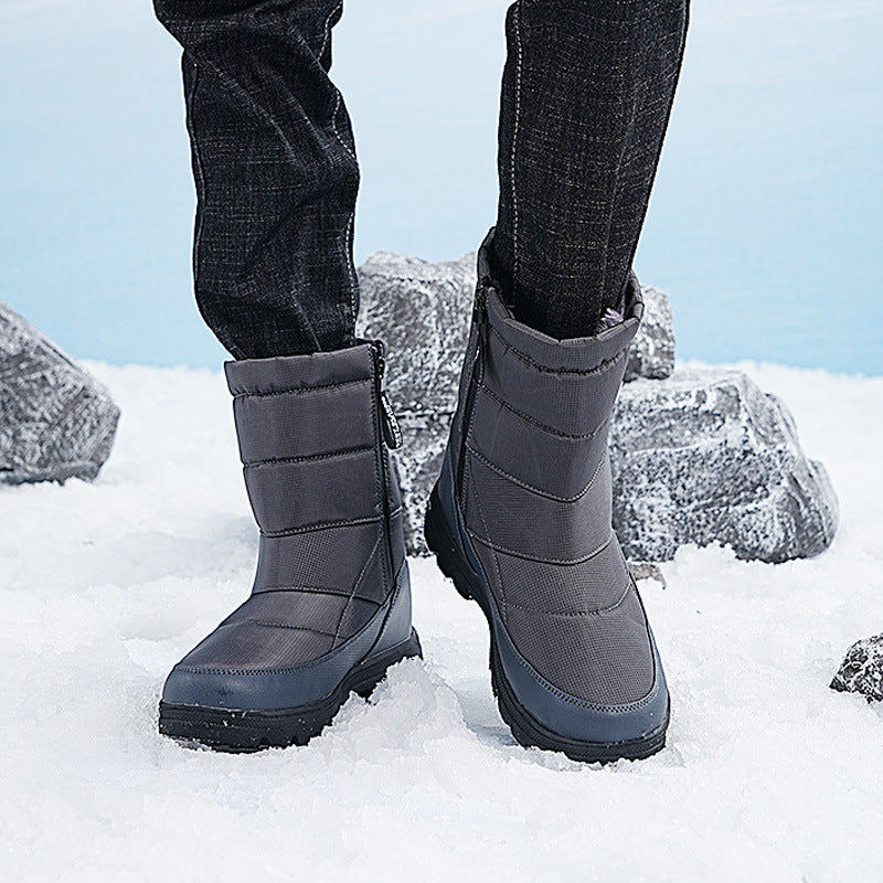 (Zeitlich begrenztes 70% Rabatt-Event) Herren-Schneestiefel im neuen Stil für den Winter 2024, warm, wasserdicht, rutschfest, durchstichfest, einstufiger orthopädischer Knöchelschutz, Wanderstiefel mit breiter Zehenpartie und Fußgewölbeunterstützung 