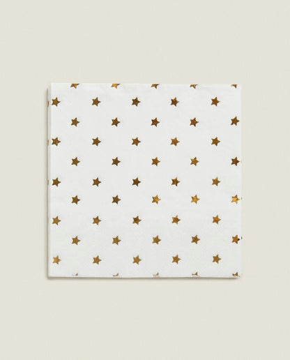 CHRISTMAS STAR PAPER NAPKINS (PACK OF 20)