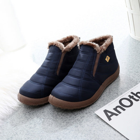 (Remise à durée limitée -50 %) Bottes orthopédiques d'hiver chaudes pour hommes avec soutien de la voûte plantaire large, bottes légères, imperméables et antidérapantes à enfiler 