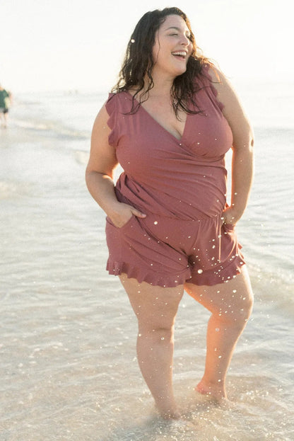 Combinaison de bain avec soutien-gorge intégré👙Bonnet de soutien-gorge amovible 