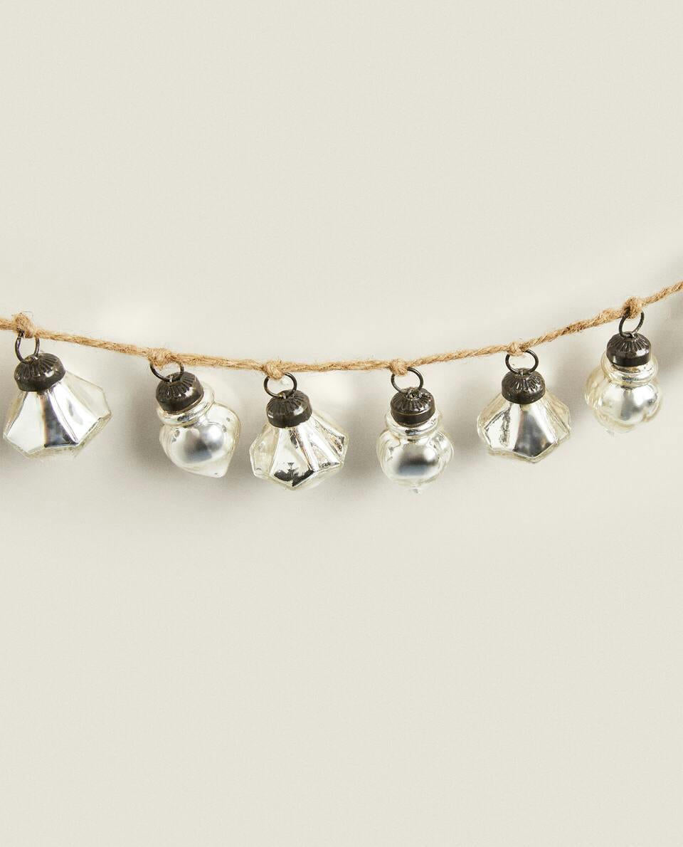 DECORATIVE DIAMOND GLASS CHRISTMAS GARLAND