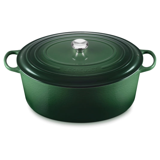 Signature Cast Iron 15.5-quart Artichaut Oval Dutch Oven