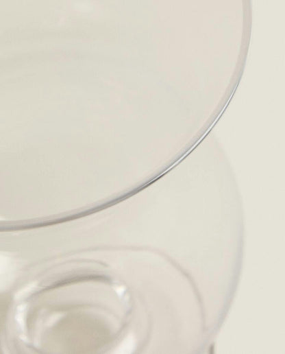 GLASS CANDLEHOLDER VASE