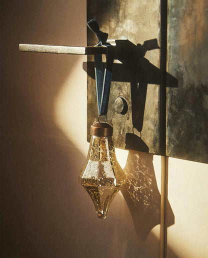 SHINY GLASS DIAMOND CHRISTMAS DECORATION