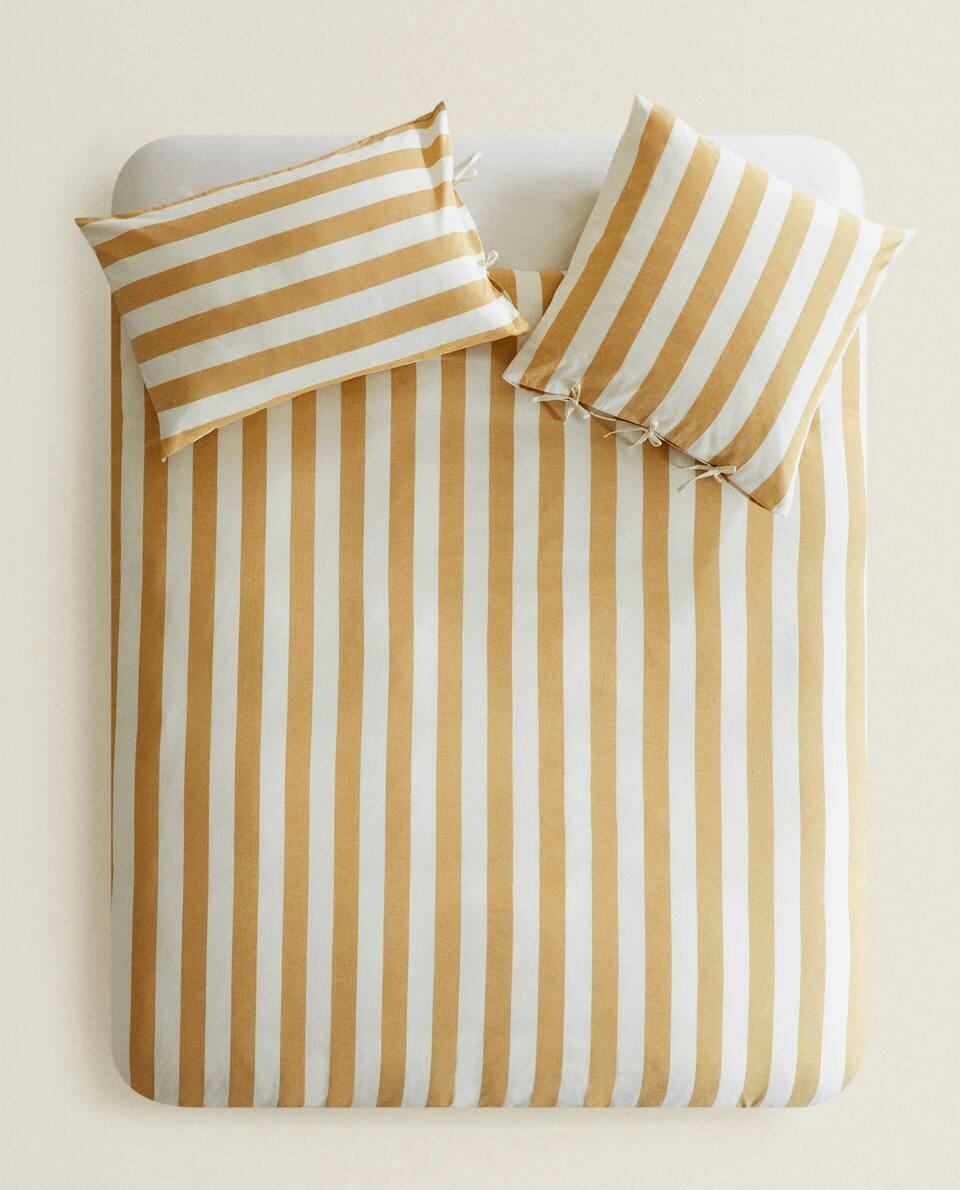 STRIPED DUVET COVER