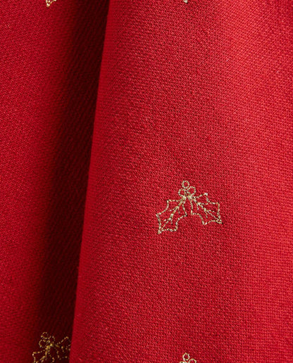 EMBROIDERED CHRISTMAS TREE COTTON TEA TOWEL