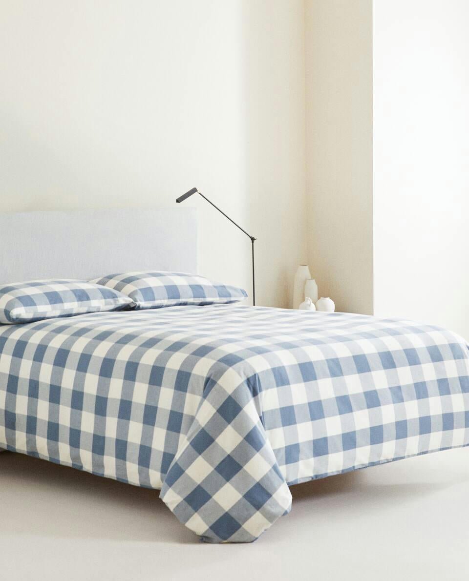 CHECK DUVET COVER