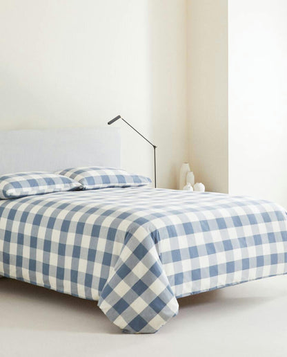 CHECK DUVET COVER