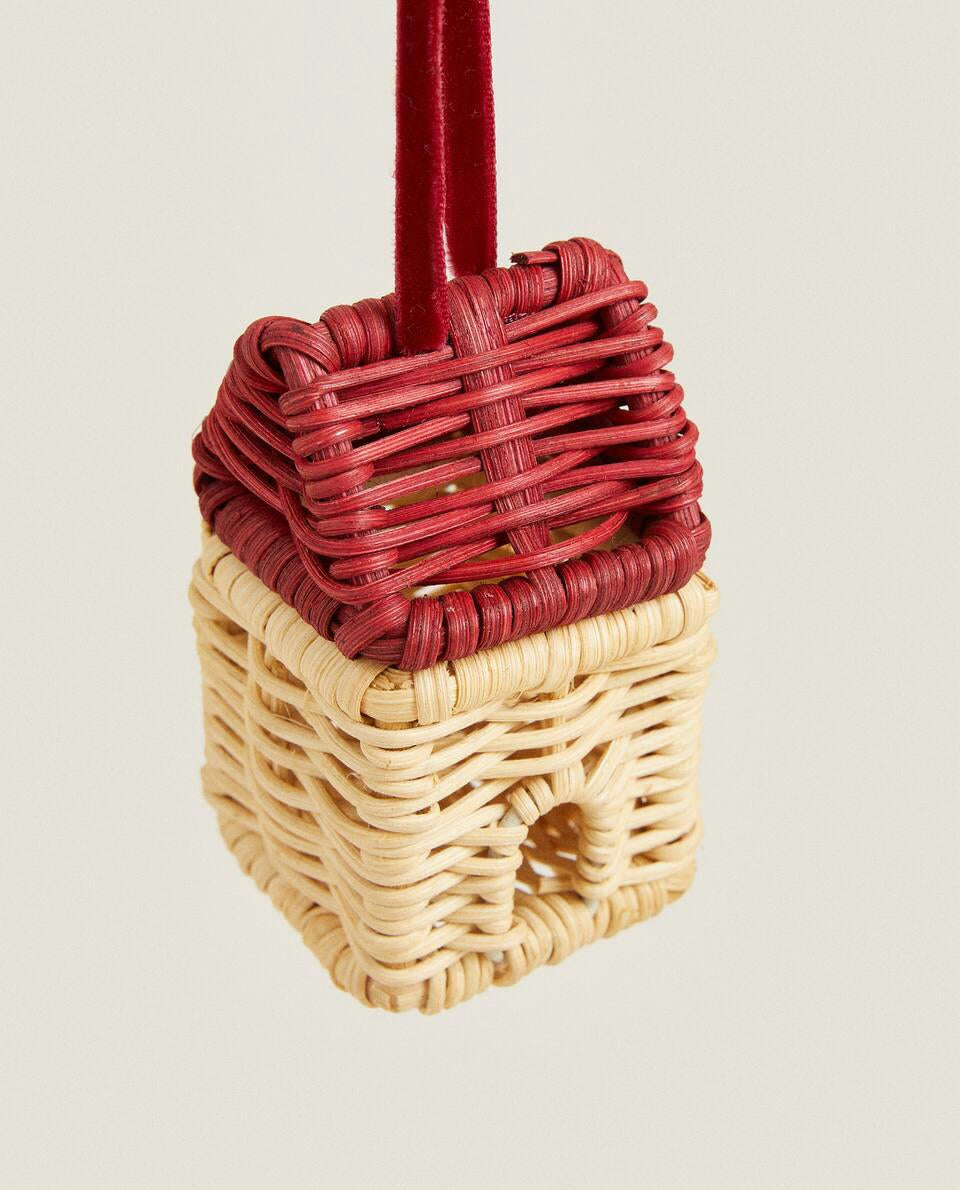 RATTAN CHRISTMAS HOUSE DECORATION