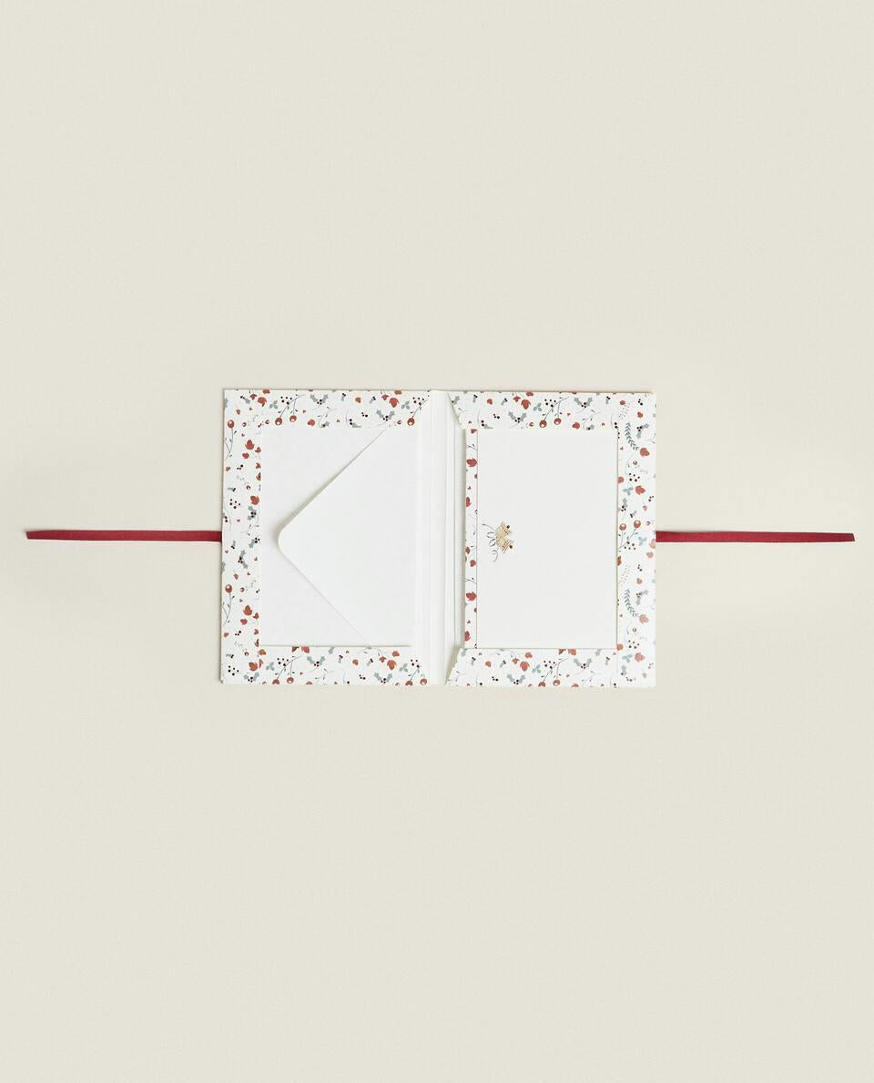 PACK OF CHILDREN’S POSTCARDS WITH CHRISTMAS BUNNY (PACK OF 6)