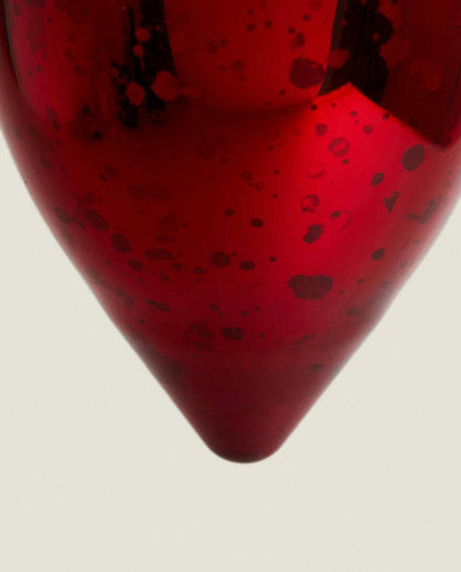 GLASS DROPLET CHRISTMAS DECORATION