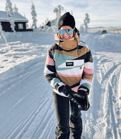 Snowboard Jacket For Women Shards Gold Muted Pink