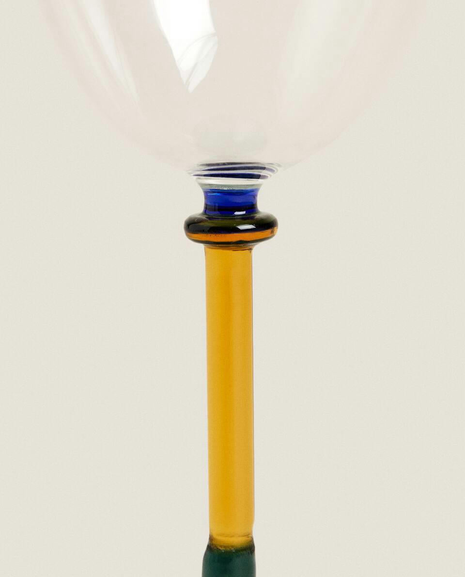 BOROSILICATE GLASS WITH COLOURED STEM