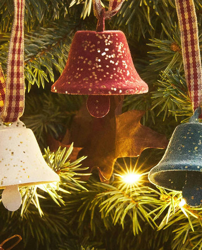 PACK OF CHRISTMAS BELL DECORATIONS (PACK OF 6)