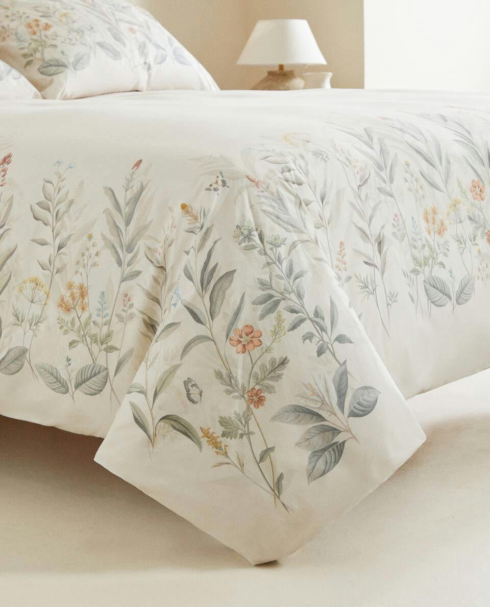 FLORAL PRINT DUVET COVER