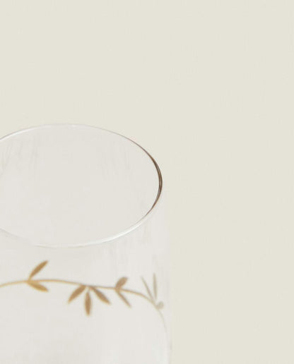 CHRISTMAS FLORAL GLASSWARE SET