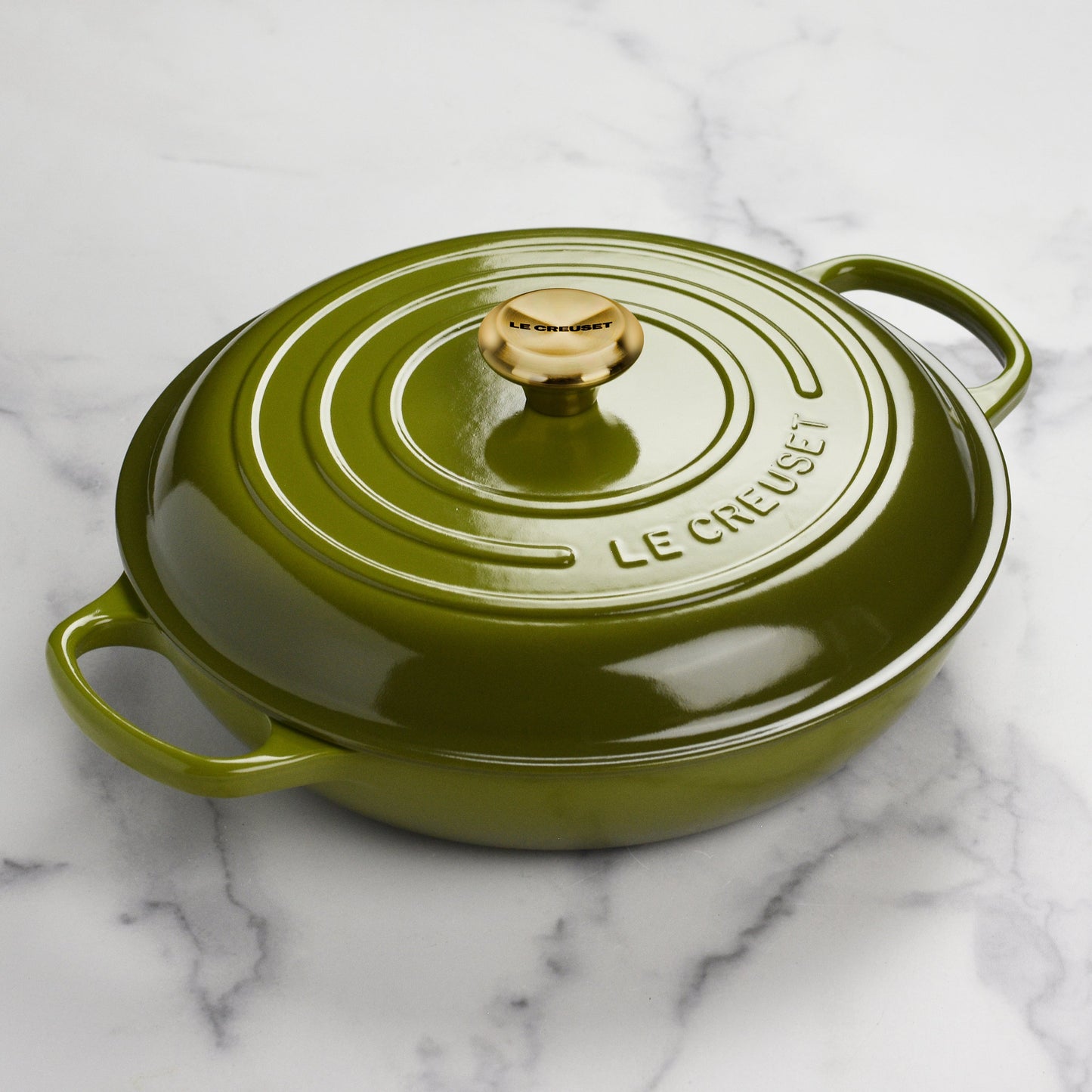 Signature Cast Iron 3.5-quart Olive Braiser