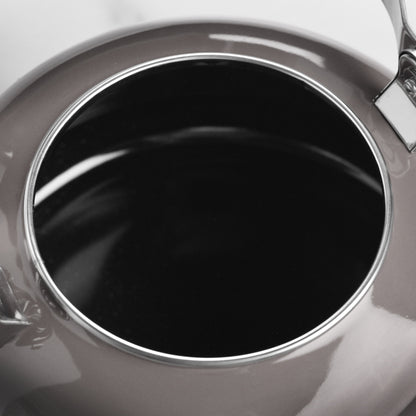 Enameled Steel 1.7-quart Oyster Whistling Tea Kettle