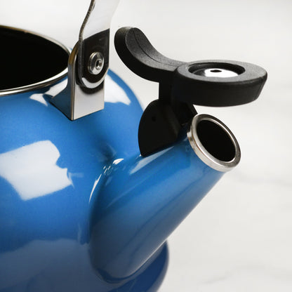 Enameled Steel 1.7-quart Marseille Whistling Tea Kettle