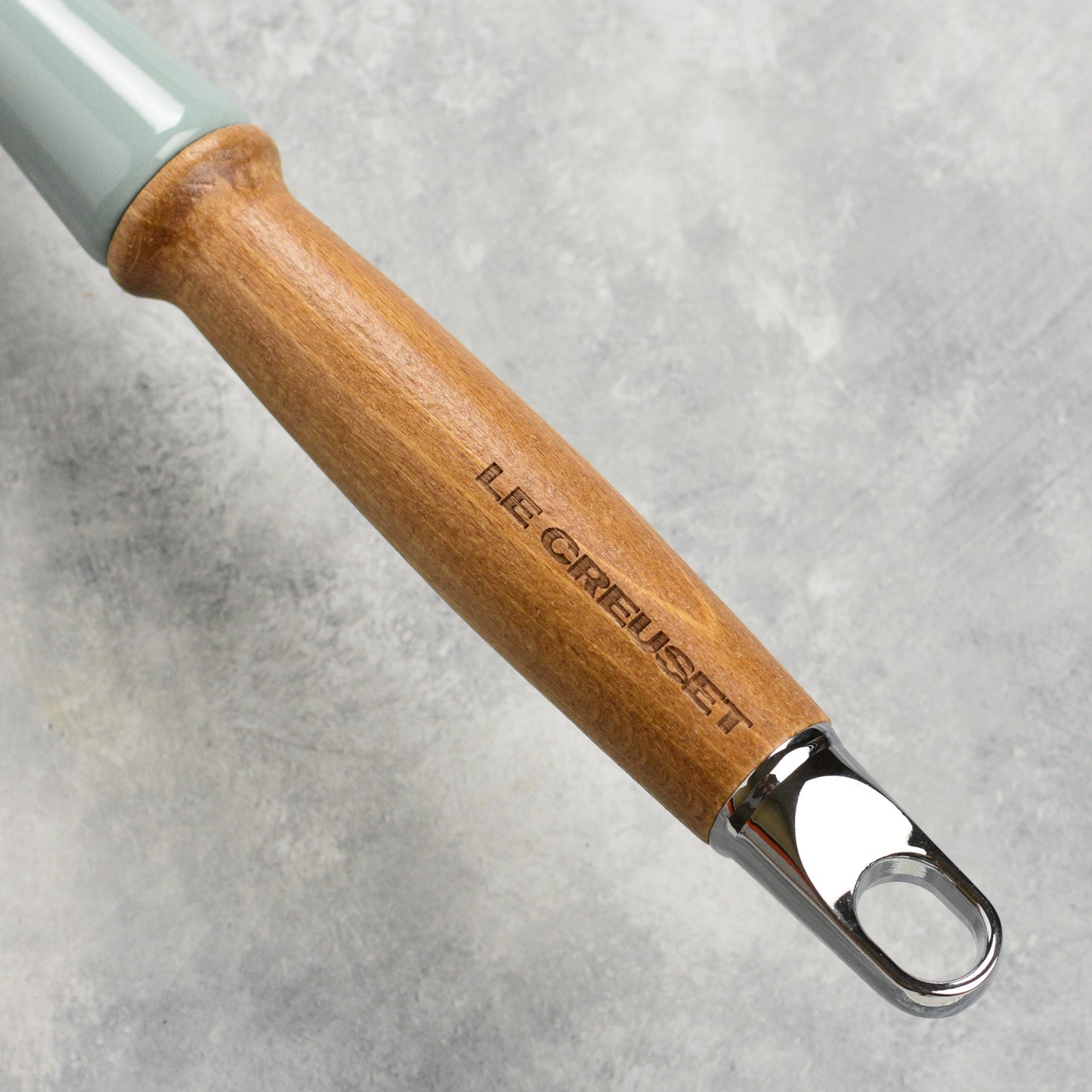 Cast Iron 10.25-inch Sea Salt Fry Pan with Wood Handle