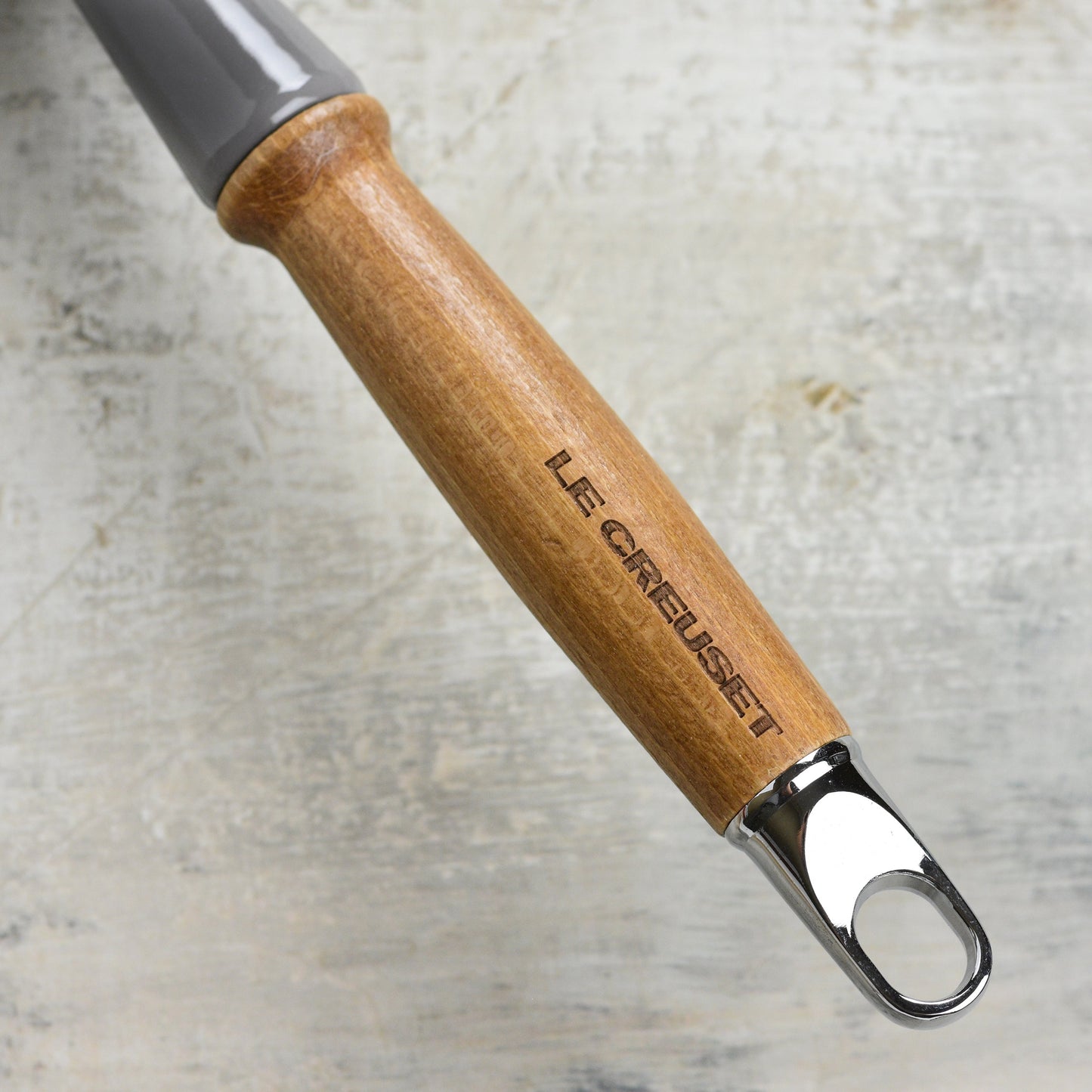 Cast Iron 10.25-inch Oyster Fry Pan with Wood Handle