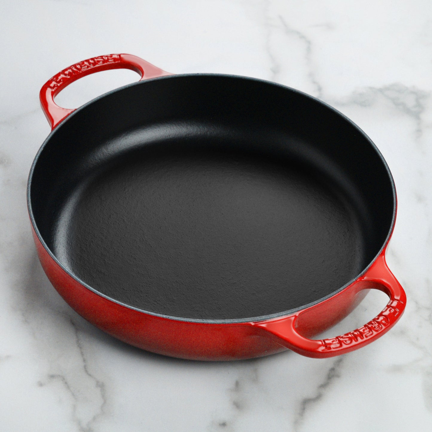 Signature Cast Iron 11-inch Cerise Everyday Pan