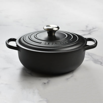 Signature Cast Iron 3.5-quart Licorice Sauteuse Dutch Oven